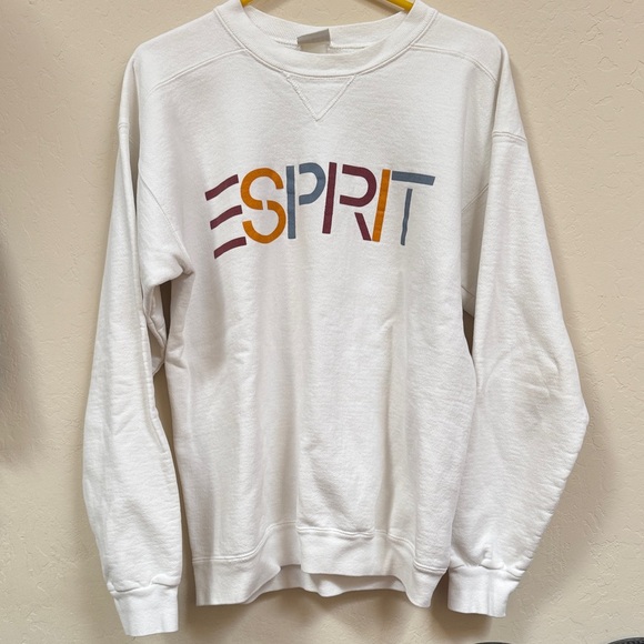 Esprit Other - Esprit Multicolor Logo Crewneck Sweater